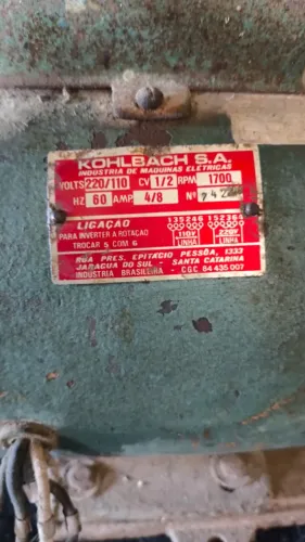 Motor kohbach rpm1700