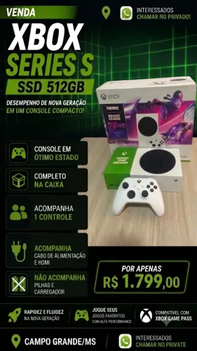 Microsoft Xbox Series S (entrega em mãos)