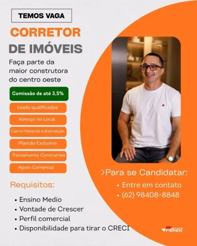 Vaga para Corretor de Imoveis