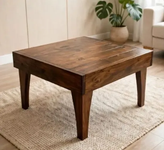 Mesa de centro rústica decorativa - NOVO