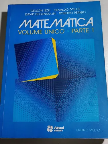 Kit 3 Livros Matemática-Volume único, Gelson Iezzi
