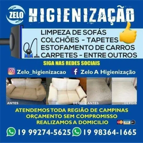 Limpeza de estofados 