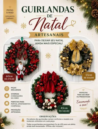 Guirlandas de natal grande