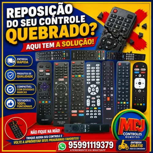 Controles remoto pra tv