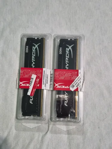 Kit Memória RAM HyperX Fury 16GB (2x8GB) DDR4 3200MHz - Perfeito Estado