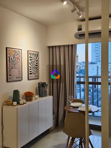Studio mobiliado, Proximo ao metrô da Presidente Vargas, total infraestrutura no Rooftop