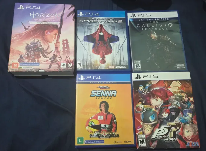 Lote Jogos PS4 e PS5 (4 Usados e 1 Lacrado)