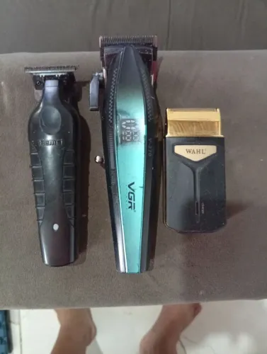 3 máquinas de cabelo profissional