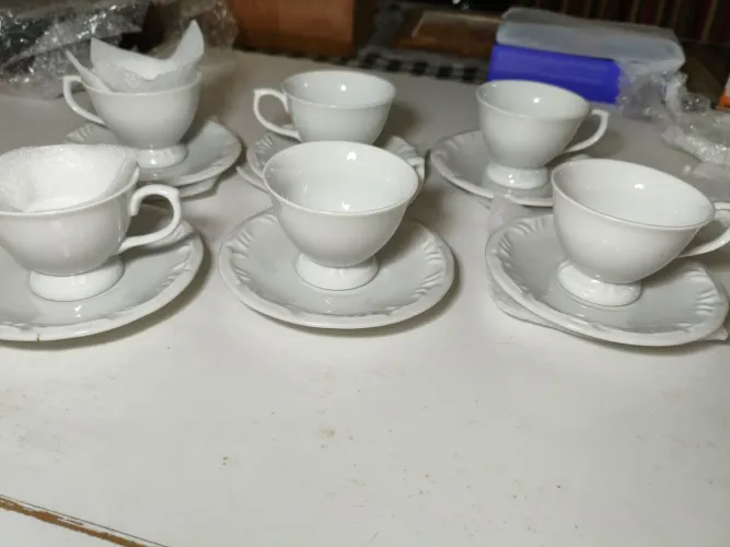 Kit xícaras de café Schmidt Porcelana.