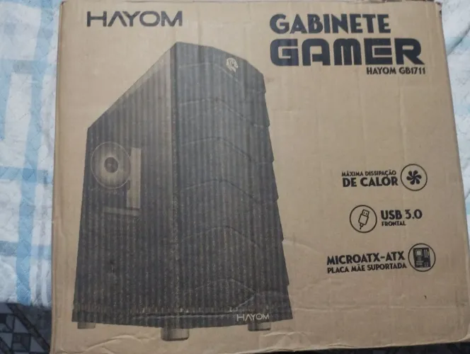 VENDO GABINETE GAMER HAYOM GB1711 (SUPER NOVO)