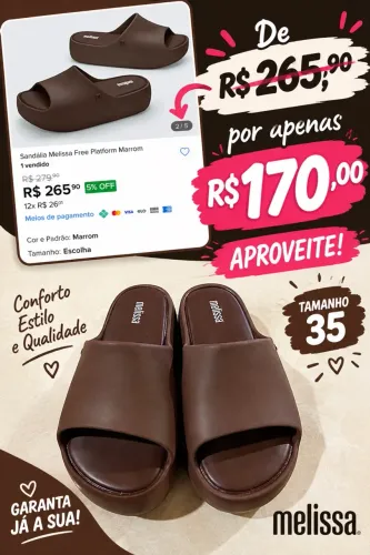 Vendo Sandália Melissa Original