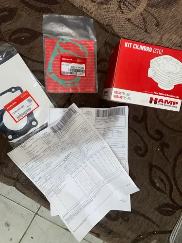 Kit Cilindro Honda Bros 160 2024 Original Novo c/ Nota Fiscal