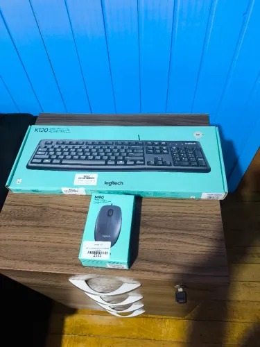 Kit teclado e mouse logitech