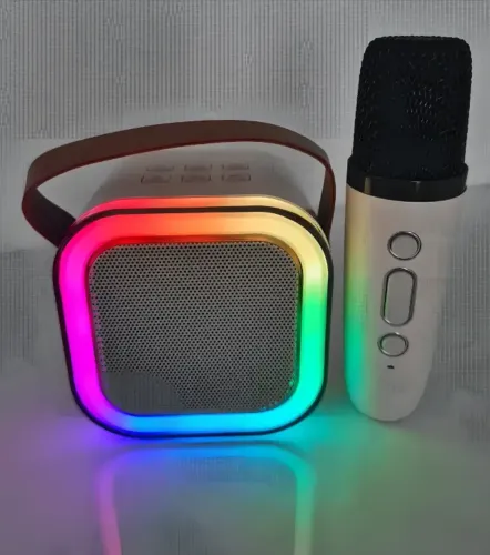 Caixa de Som Bluetooth Karaokê Altomex AM-8580 com Microfone
