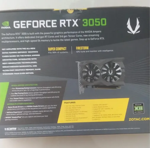 PLACA DE VIDEO ZOTAC 3050