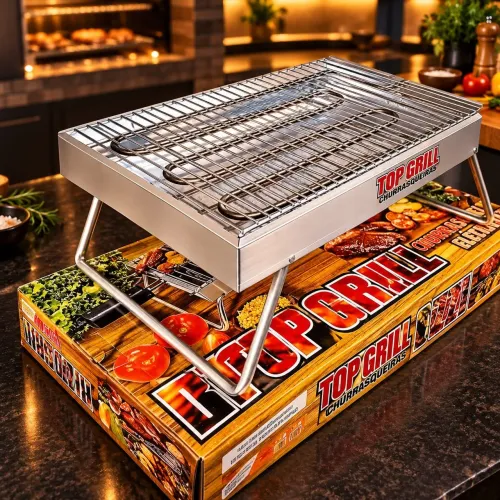 Churrasqueira elétrica top grill na promoção 135 Reais