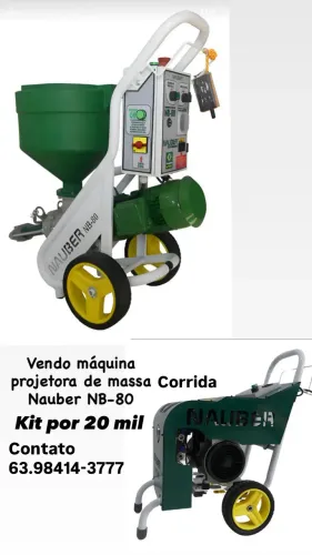 Máquina projetora de massa corrida 