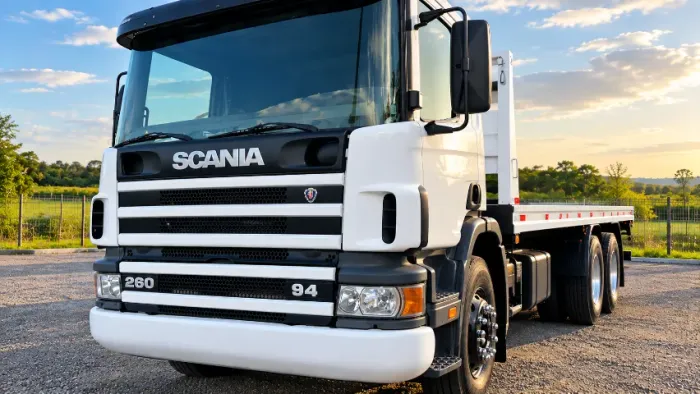 Scania /P94- ano 1999 mod 2000- prancha móvel de 12 metros