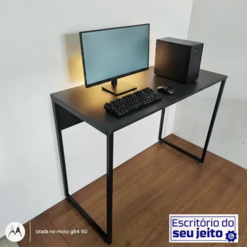 Mesa para Computador 1m NOVA Escrivaninha Multiuso Industrial de Escritório Notebook Birô