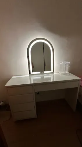 Penteadeira Yescasa MDF + Espelho Led