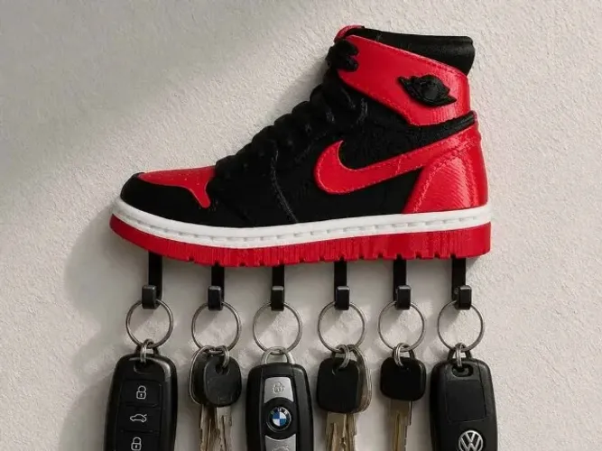 Porta-Chaves Jordan Personalizado em Impressão 3D | Organizador de Chaves Decorativo