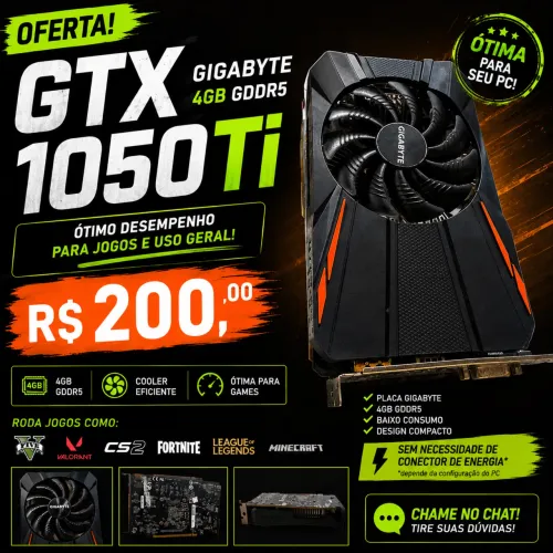 Placa de video gtx 1050ti