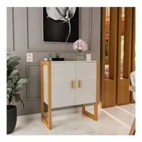 Buffet Aparador Diamond 2Pts Off White Maria Moveis - Entrega Rápida! 