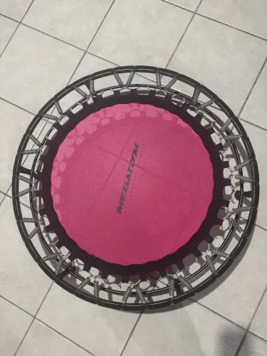 Mini Jump Profissional MegaGym Rosa 32 Molas - Semi-Novo
