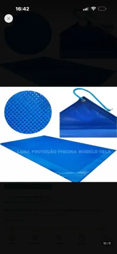 Oportunidade! Capa piscina nova medindo 3,5x2,5mt