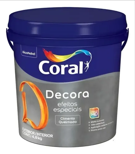 Decora Efeitos Especiais Cimento Queimado 4.8 Kg Da Coral
