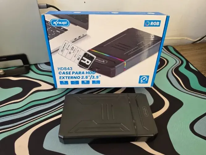 Case HD Externo Knup KP-HD843 USB 3.0 RGB