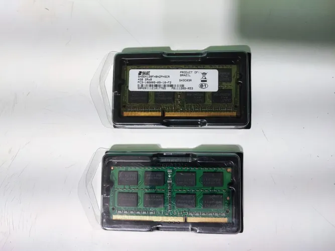 Memórias RAM (4GB e 8GB) DDR3 para notebook