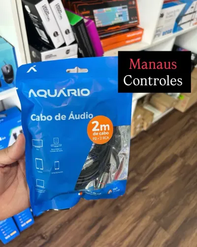 Cabo de Áudio Auxiliar para RCA 2 Metros