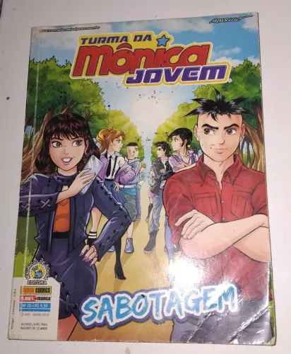 Quadrinho Turma da Mônica jovem: Sabotagem edição 20