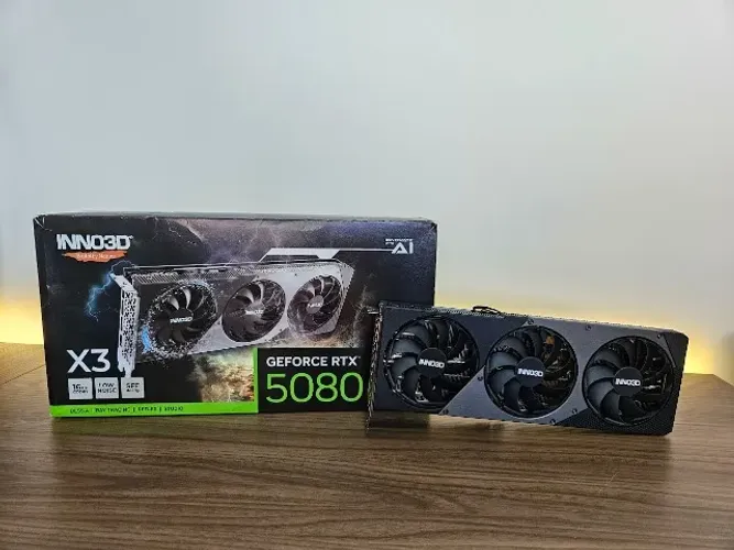 Placa de vídeo RTX 5080 Inno3D TWIN X3 16GB - Usada em Excelente Estado!