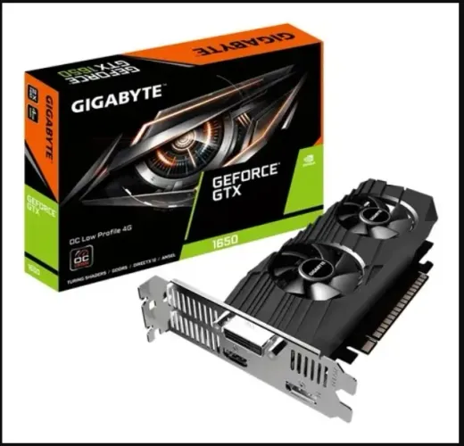 Placa de Vídeo GeForce GTX 1650 D6 OC Low Profile 4GB 128-bit
