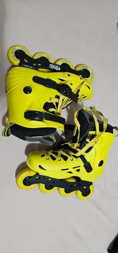 Patins Micro MT Plus Amarelo - Tam 43 (Uso 1 Mês / Impecável)