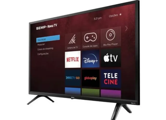 Smart TV SEMP 32R5500 32" LED Roku HD Wifi Dual Band (NOVA)