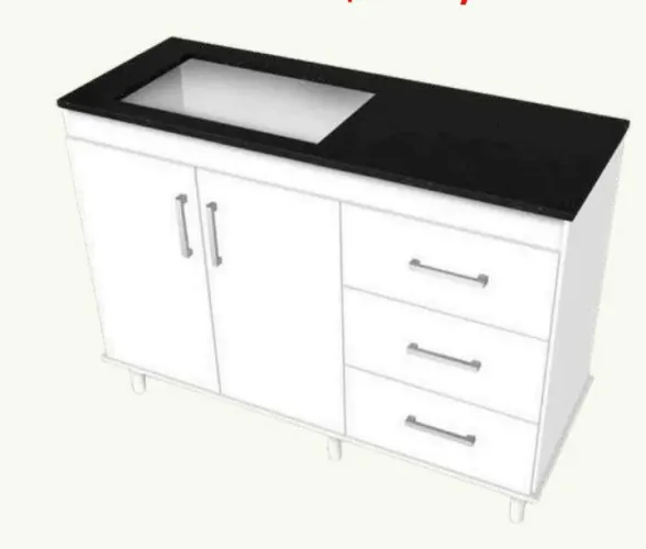Balcão Atlan 120 para Cooktop (leia a descrição)