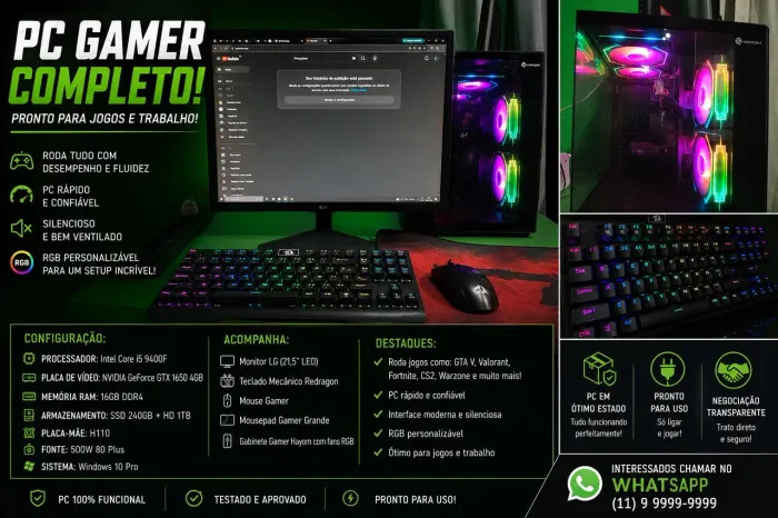 Pc gamer completo 