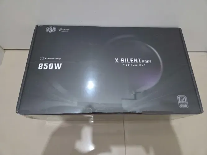 Fonte Cooler Master X Silent Edge Platinum 850, 850W, 80 Plus Platinum, PFC Ativo Sem Cabo