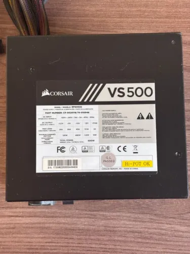 FONTE DE ALIMENTAÇÂO - CORSAIR VS500 - aceito ofertas