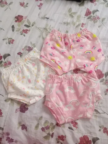 3 Shortinhos 100% algodão por 25,00