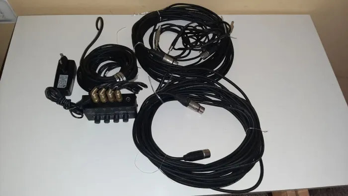 Kit Cabeamento Estúdio - Behringer Ha400 + Fonte + Lote De Cabos XLR/P10 Profissionais