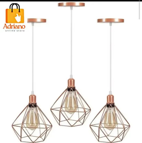 Kit 3 Lustre - modelo diamante 