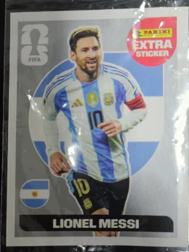 Figurinha do Messi legend prata