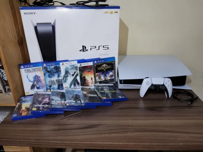 VENDO KIT (PS5 FAT MÍDIA FÍSICA E JOGOS) LEIA A DESCRIÇÃO.