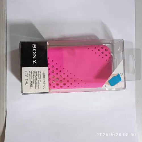Bolsa case de borracha câmera digital SONY Cyber Shot Pink 