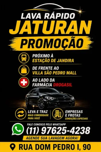 Lava rápido Estação Jaturan, Rua Dom Pedro I, Jandira - SP, 06616-030