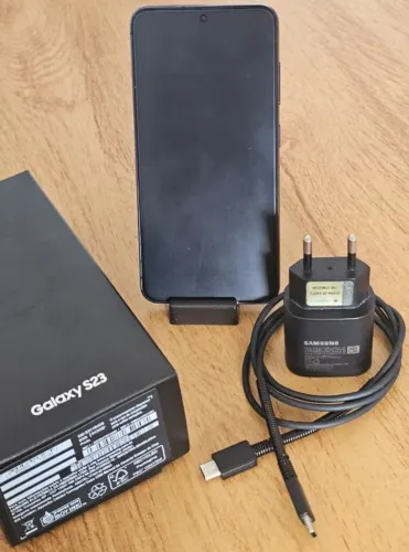 Samsung Galaxy S23 512GB Preto + Galaxy Watch4 Classic | Caixa e acessórios originais